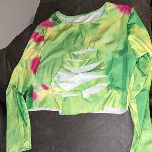 Distressed Neon pants set
